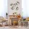 5-Piece Bohemian Wooden Wall Art Set – Geometric Farmhouse Hanging Décor, Minimalist Aesthetic Wood Posters for Living Room or Bedroom (Greenery, 10" & 8")